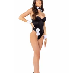 Roma Classic Playboy Bunny Sexy Costume For Women -Elope Store womens black playboy bunny costume alt 2