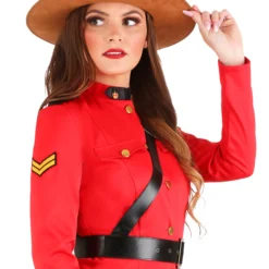 Fun Costumes RCMP Women's Canadian Mountie Costume -Elope Store womens canadian mountie costume alt1