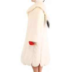 Fun Costumes Cruella De Vil Coat Costume For Women From Disney's 101 Dalmatians -Elope Store womens deluxe cruella de vil costume alt 9