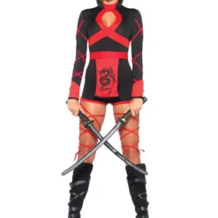 LEG AVENUE Women's Dragon Ninja Costume