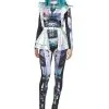 Smiffys Metallic Cyber Alien Costume For Women -Elope Store womens metallic cyber alien costume