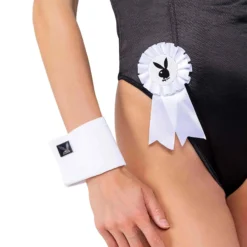 Roma Women's Playboy Bunny Black And White Accessory Kit -Elope Store womens playboy black accessory kit alt 2