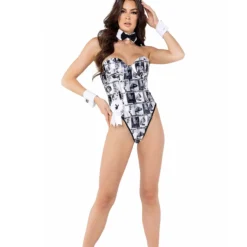 Roma Playboy Bunny Cover Girl Costume For Women