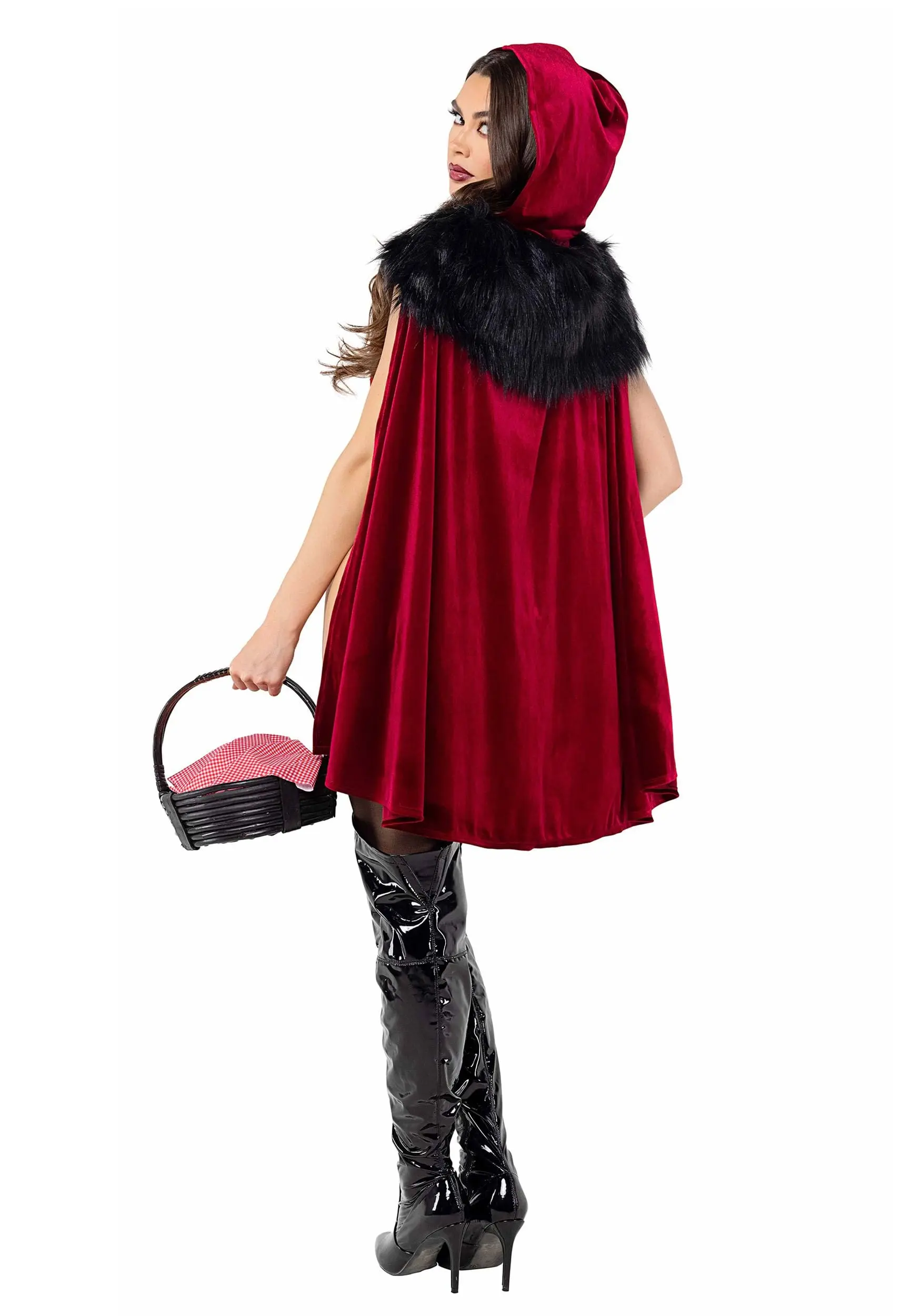 Roma Women's Playboy Bunny Red Riding Hood Sexy Costume 4 Roma Women's Playboy Bunny Red Riding Hood Sexy Costume - Image 2