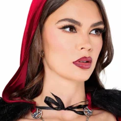 Roma Women's Playboy Bunny Red Riding Hood Sexy Costume 7 Roma Women's Playboy Bunny Red Riding Hood Sexy Costume -Elope Store womens playboy red riding hood costume alt 2