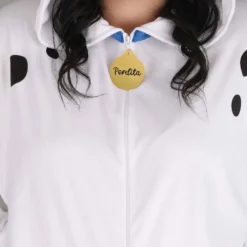 Fun Costumes Perdita Costume For Plus Size Women From Disney's 101 Dalmatians -Elope Store womens plus 101 dalmatians perdita costume onesie alt 2