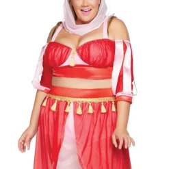 LEG AVENUE Women's Plus Size Dreamy Genie Costume 7 LEG AVENUE Women's Plus Size Dreamy Genie Costume -Elope Store womens plus dreamy genie costume alt 1