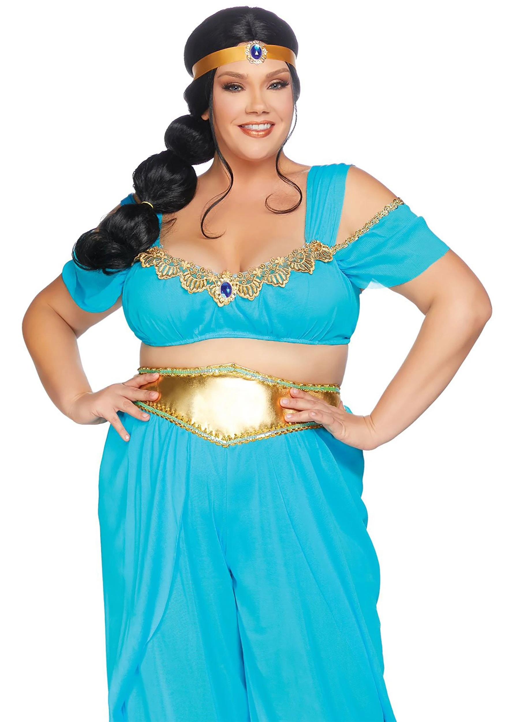 LEG AVENUE Women's Plus Size Sexy Desert Princess Costume 4 LEG AVENUE Women's Plus Size Sexy Desert Princess Costume - Image 2