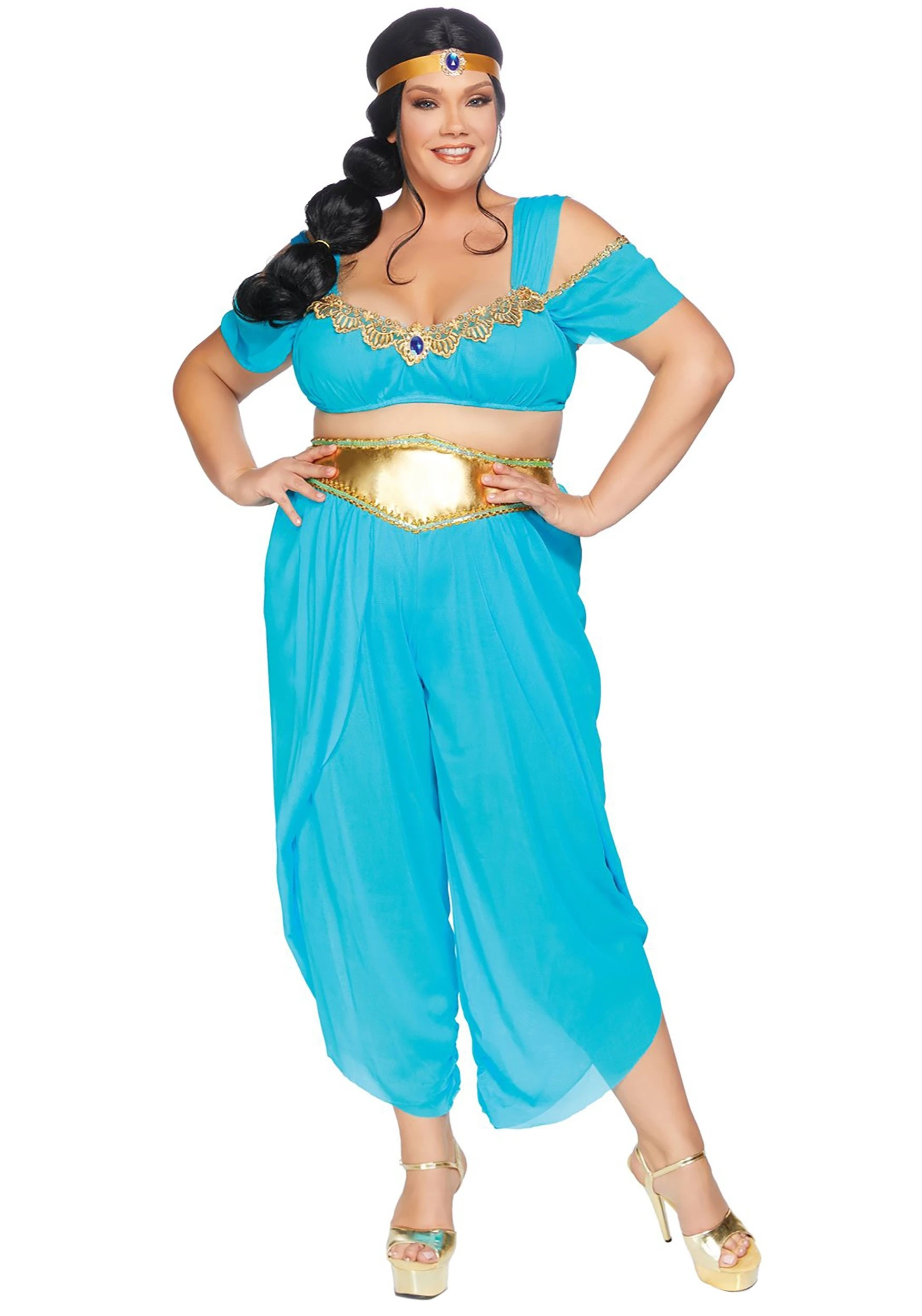 LEG AVENUE Women's Plus Size Sexy Desert Princess Costume 3 LEG AVENUE Women's Plus Size Sexy Desert Princess Costume