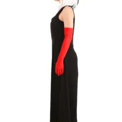 Fun Costumes Cruella De Vil Stole Costume For Women From Disney’s 101 Dalmatians -Elope Store womens prestige cruella de vil stole costume alt 11
