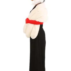 Fun Costumes Cruella De Vil Stole Costume For Women From Disney’s 101 Dalmatians -Elope Store womens prestige cruella de vil stole costume alt 13