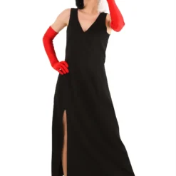 Fun Costumes Cruella De Vil Stole Costume For Women From Disney’s 101 Dalmatians -Elope Store womens prestige cruella de vil stole costume alt 9