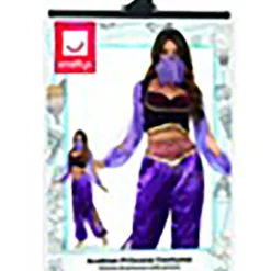 Smiffys Purple Belly Dancer Women's Costume -Elope Store womens purple belly dancer costume alt 3