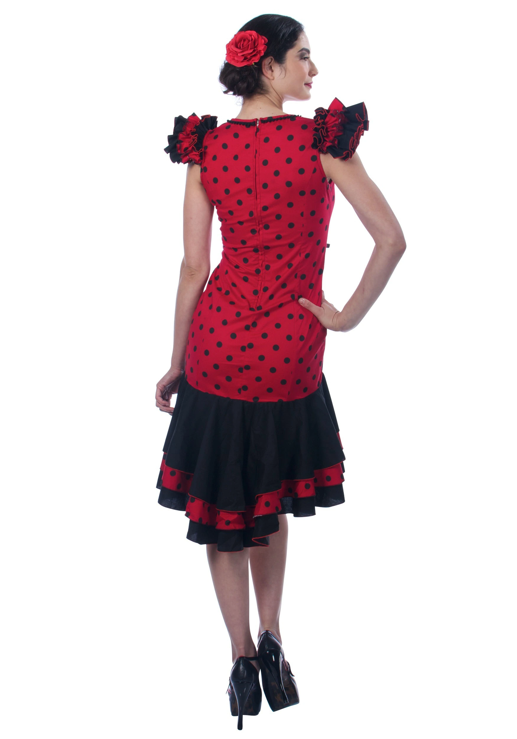 Seeing Red Women's Spanish Dancer Costume 4 Seeing Red Women's Spanish Dancer Costume - Image 2