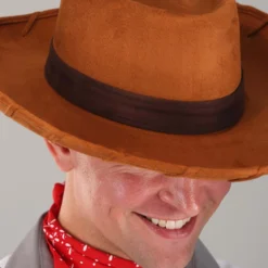 Elope Disney Deluxe Woody Cowboy Costume Hat For Adults 7 Elope Disney Deluxe Woody Cowboy Costume Hat For Adults -Elope Store woody cowboy adult deluxe hat alt 2